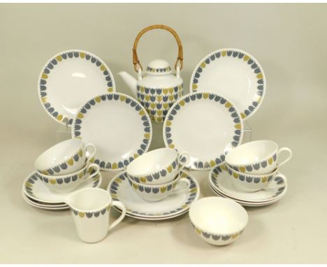 RORSTRAND. A Rorstrand, Sweden, Party pattern tea service.
