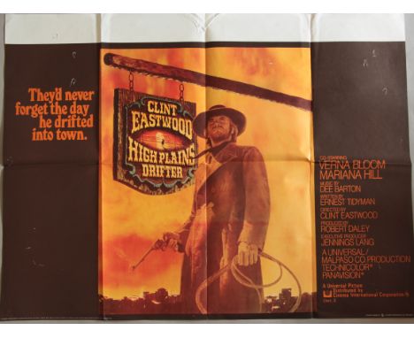 84 folded British Quad film posters. Titles include: High Plains Drifter, Heartbreak Ridge, Butch Cassidy and the Sundance Ki