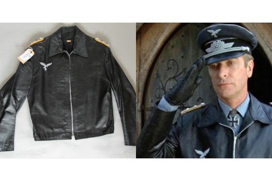 Michael Caine Worn Ww2 Nazi Faux Leather Bomber Jacket From The Film The Eagle Has Landed 1976