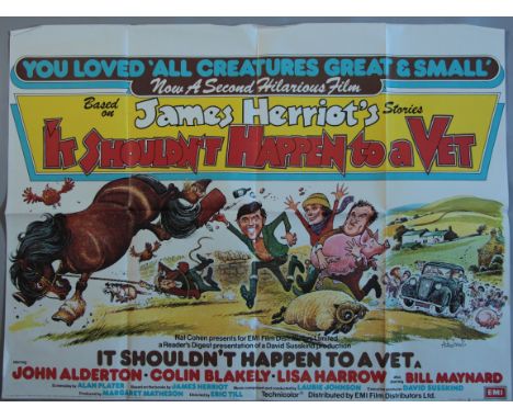 Family / Walt Disney Ten Folded Original British Quad film posters including "It Shouldn't Happen to a Vet", The Magic Donkey