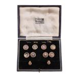 Y A 1920S MOTHER-OF-PEARL AND GOLD DRESS SET