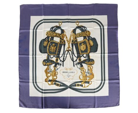 
	
		HERM&#200;S, TWO VINTAGE SILK SCARVES  
		Comprising:
		HERM&#200;S, BRIDES DE GALA, A SILK SCARF 
		The white ground wi