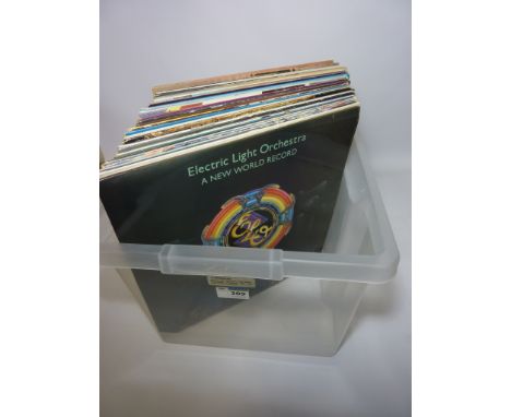Vinyl - Electric Light Orchestra, Paul Simon, Supertramp, Fleetwood Mac and other records in one box