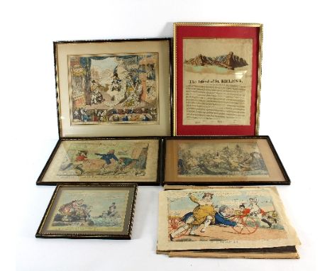 After James Gillray/Pacific Overtures/Making Decent/T F Flook/R-L Hobby!!!/and two other political cartoons
