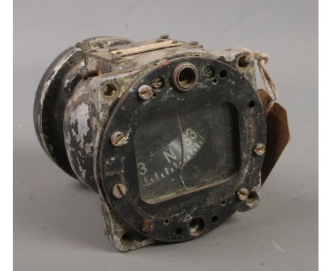 A World War Two US air force compass by Bendix Aviation Corporation.  Not in working order.