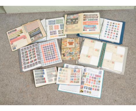 A very large collection of mostly full stamp albums, containing UK and world examples, including Canada, New Zealand, Austral