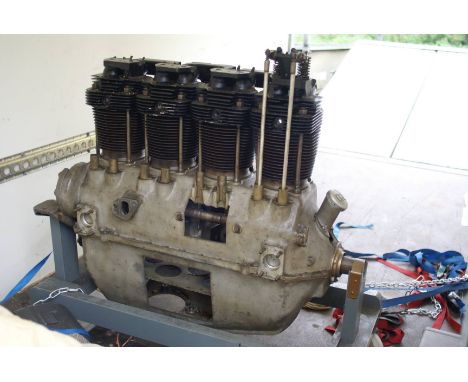 *Gipsy 1. An impressive 1929 D.H. Gipsy 1 engine in cutaway display condition,  displayed on a 4-wheel oak stand, 2ft 6ins lo