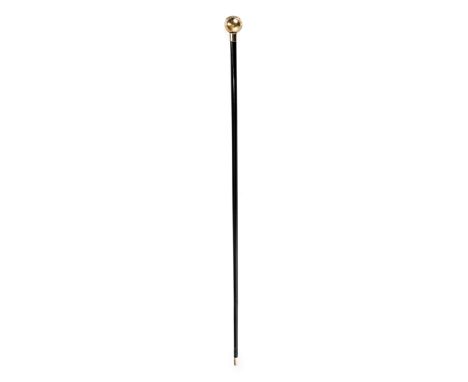 *Swagger Stick. WWI Cameronians (Scottish Rifles) swagger stick,  the ebonised shaft with silver top hallmarked for Birmingha