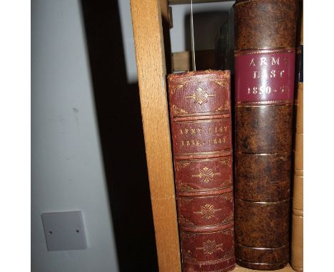 Army Lists. The Army List for January 1836, September 1838, June 1839, June 1840, February 1841, February 1842, January 1843,