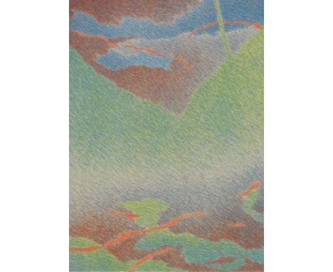 J. Fass?? Warm and cool, artist signed lithograph 11/65, 62cm x 50cm.