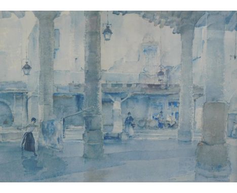 Sir William Russell-Flint (1880-1969). Interior scene, artist signed print, 42cm x 60cm and two further prints. (3)