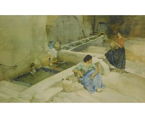 After Russell Flint. Seven Sprigs of Vers, print, 25cm x 39cm and three others. (4)