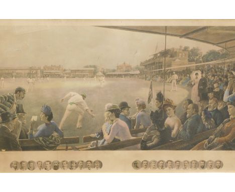 Robert Ponsonby Staples (1853-1943), Hamilton Barrable (19thC). Imagining Cricket Match, England Versus Australia 1887, artis