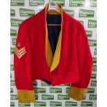 RSDG mess dress jacket - Red with yellow trim - unknown size - no label
