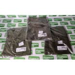 3x pairs of British Army lightweight trousers - Olive - see pictures for sizes