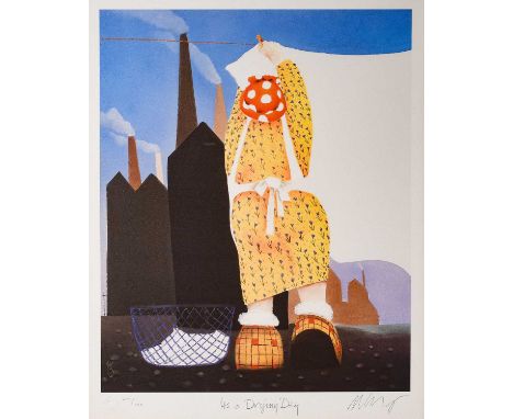 Mackenzie Thorpe (b.1956)"It's a Drying Day"Signed, inscribed and numbered 438/850, giclee print, 52cm by 41cmSold together w