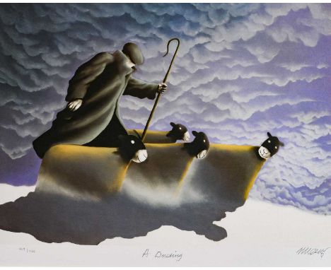 Mackenzie Thorpe (b.1956)"A Dusting"Signed, inscribed and numbered 449/450, giclee print, 40.5cm by 53.5cmSold together with 