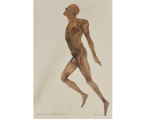 Dame Elisabeth Frink CH, DBE, RA (1930-1993)"Running Man 1980"A colour reproduction, 76cm by 50.5cm, (unframed)Print created 