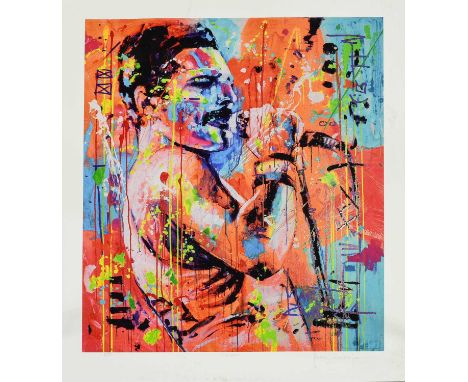 Marta Zawadzka (Contemporary) Polish ''Freddie'' (2021) Signed, inscribed and numbered 8/50, UV-print with gloss varnish, 61c