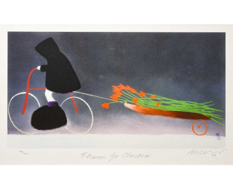 Mackenzie Thorpe (b.1956)"Flowers for Christmas"Signed, inscribed and numbered 798/850, giclee print, 33cm by 54cmSold togeth