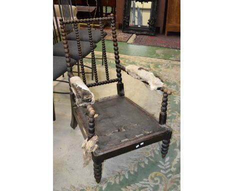 A bobbin turned armchair