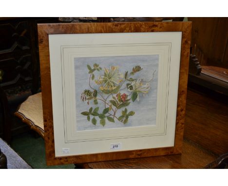 Lynne Broberg (20th century), Honeysuckle, signed LTD Edition print, 118/250, framed 