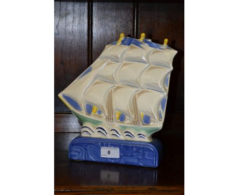 A Poole Art pottery galleon