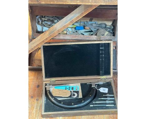 Tool box and various tools including Precision Engineering.
