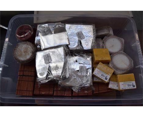 A large quantity of light bulbs and an LED crystal house
