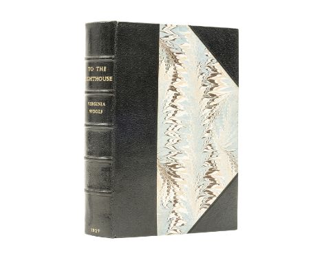 Woolf (Virginia) To the Lighthouse, first edition, black crushed half morocco by Bayntun-Riviere, spine lettered in gilt, t.e