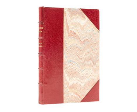 Orwell (George) Animal Farm, first edition, red crushed half morocco by Bayntun-Riviere, spine lettered in gilt, slight bumpi