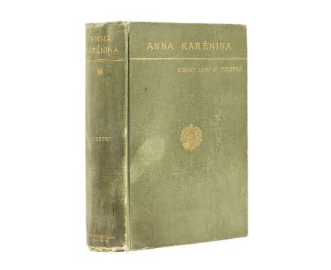 Tolstoy (Count Lev Nikolayevich "Leo") Anna Karénina, first American edition, translated by Nathan Haskell Dole, 4pp. adverti