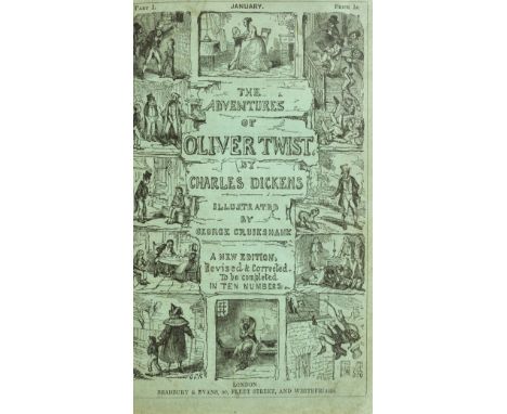 Dickens (Charles) The Adventures of Oliver Twist; or, The Parish Boy's Progress...A New Edition, Revised and Corrected, bound