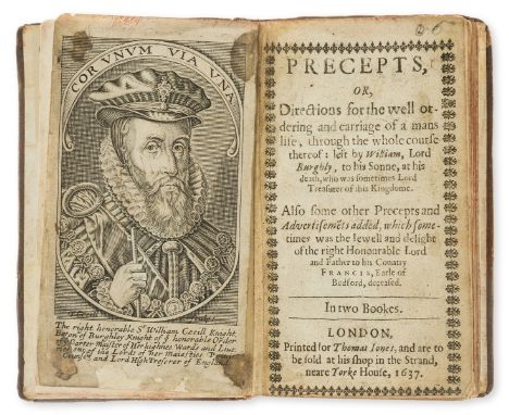 Cecil (William, Lord Burghley) Precepts, or, Directions for the well ordering and carriage of a mans life...to his Sonne..., 