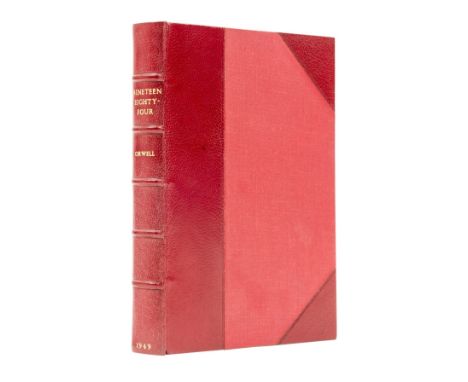 Orwell (George) Nineteen Eighty-Four, first edition, red crushed half morocco by Bayntun-Riviere, spine lettered in gilt, t.e