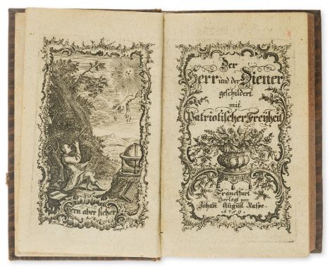 Servants.- [Moser (Friedrich Carl von)] Der Herr und der Diener geschildert mit Patriotischer Freyheit, engraved frontispiece