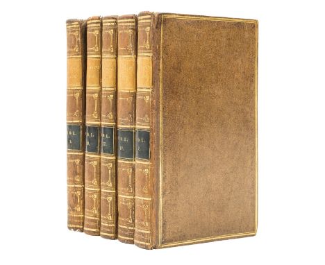 Montagu (Lady Mary Wortley) The Works, 5 vol., 2 stipple-engraved portraits, 11 engraved facsimiles, most folding, library la