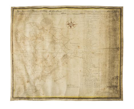 Dorset Estate Map, Cheddington.- Donne (Samuel, surveyor, of Melbury Osmond, near Yeovil) An Accurate Map and Survey of Sever