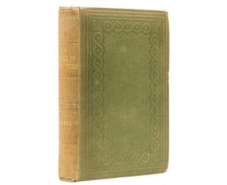 Dickens (Charles) A Tale of Two Cities, first edition in book form, third issue with title dated 1860, half-title, engraved f