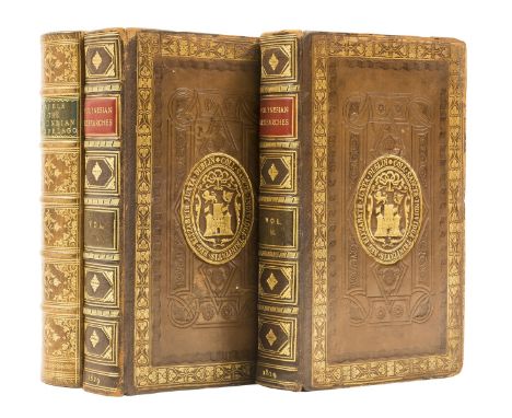 Ellis (William) Polynesian Researches, during a Residence of Nearly Six Years in the South Sea Islands, 2 vol., first edition