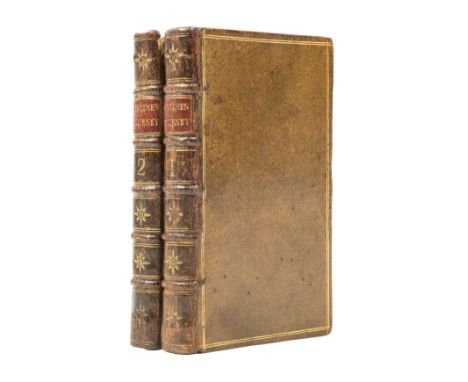 [Sterne (Laurence)] A Sentimental Journey through France and Italy, by Mr. Yorick, 2 vol., first edition, half-titles, list o
