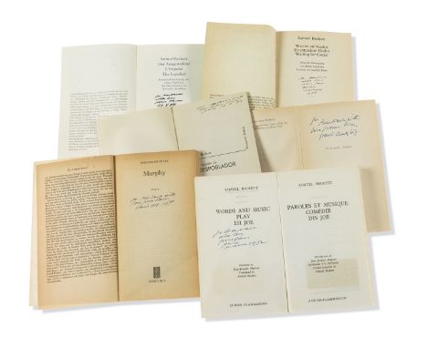 Beckett (Samuel) [A collection of 22 volumes of his works in translation], 16 of which with signed presentation inscriptions 