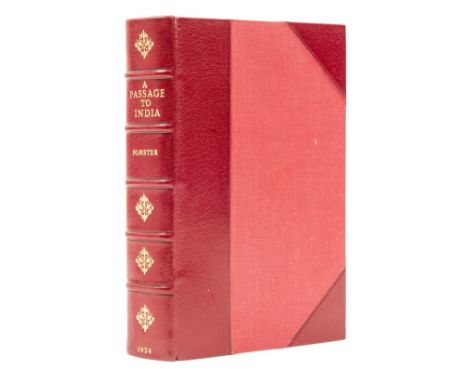 Forster (E.M.) A Passage to India, first edition, 3pp. advertisements at end, crushed red half morocco by Bayntun-Riviere, sp