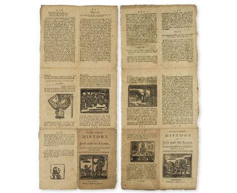 Chapbooks.- Pleasant and Deligthful History (The) of Jack and the Giants, 2 vol., woodcut illustrations, printed on single sh