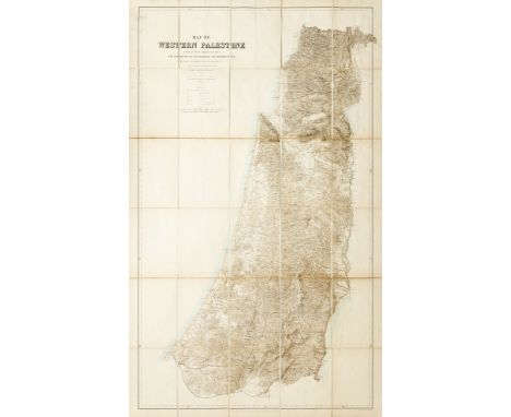 Holy Land.- Conder (Lt. C.R.) &amp; H.H. Kitchener. Map of Western Palestine from Surveys Conducted for The Committee of the 