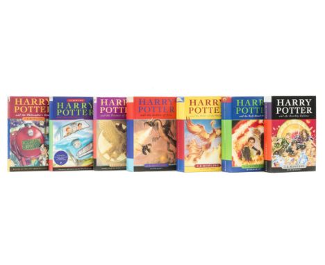 Rowling (J.K.) [The Harry Potter Novels], 7 vol., comprising Harry Potter and the Philosopher's Stone, tenth printing, 1997; 