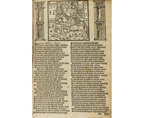 Chaucer (Geoffrey) The Workes, edited by William Thynne, 2 parts in 1, double column, black letter, title to part 2 within wo