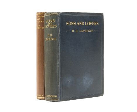 Lawrence (D.H.) Sons and Lovers, first edition, 20pp. advertisements, portrait of Lawrence pasted to rear pastedown, spot to 