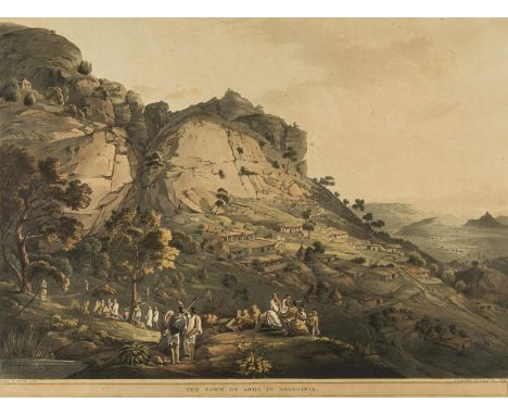 Salt (Henry) The Town of Abha in Abyssinia, plate XVI from 'Twenty-four views taken in St Helena, the Cape, India, Ceylon, th