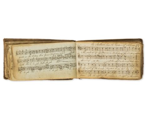 Music.- Skelton (Francis) [Psalms, Hymns and Anthems], manuscript lyrics and notation, c. 370pp. excluding blanks, browned, s